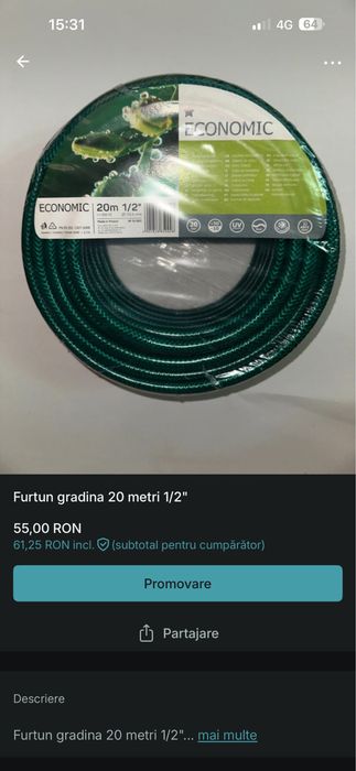 Furtun gradina diferite marimi