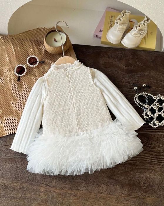 Детска Рокля в бяло - 18 24м