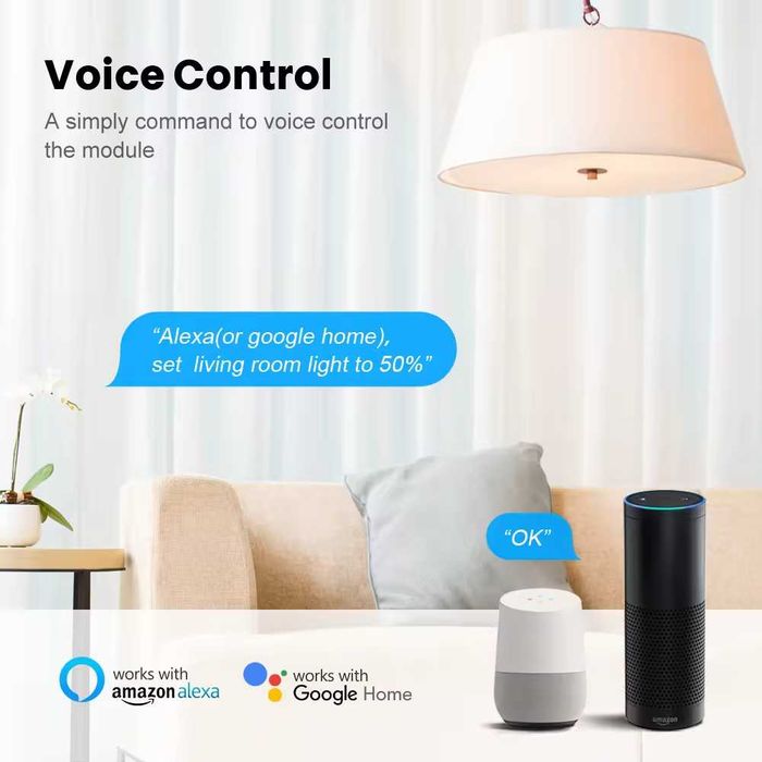 AVATTO N-ZDMS01 ZigBee ДИМЕР модул за контрол на осветление 1/2C TUYA