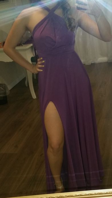 Rochie versatilă lunga, lila