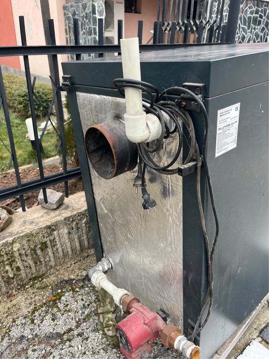 Котел за пелети + бункер + горелка