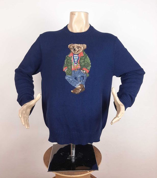 Polo Ralph Lauren Bear - Оригинален мъжки пуловер размер XL