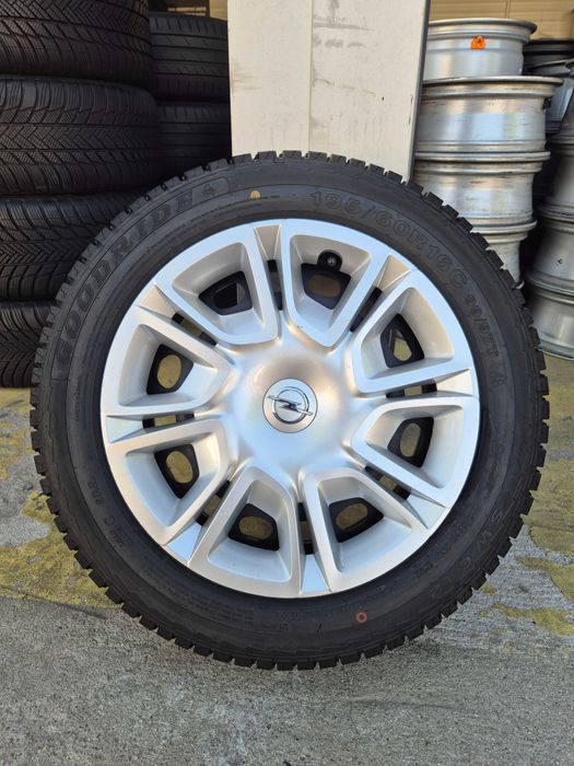 4 Roti Jante + Anvelope M+S IARNA NOI 4x108 195/60/16C - OE OPEL Combo Citroen Berlingo Fiat Doblo Peugeot Expert !