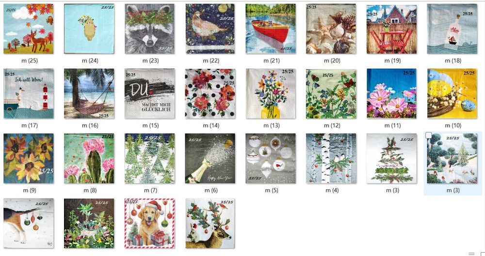 300 броя салфетки