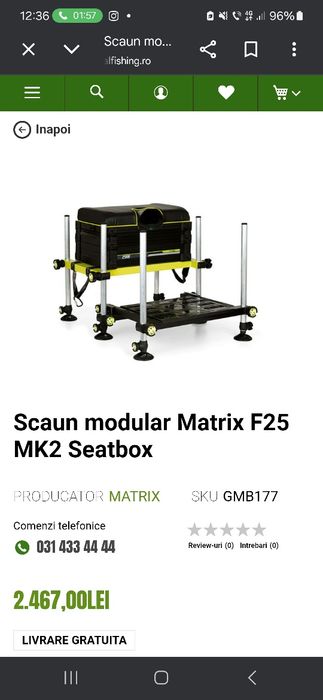 Scaun modular matrix f25 mk2 seatbox‼️