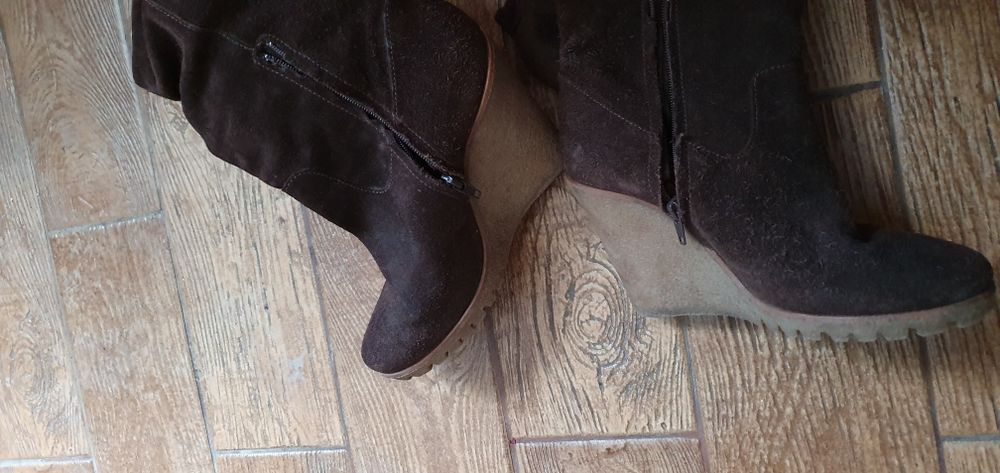 SUPEROFERTA! Cizme piele neagra 36 si piele intoarsa maro ortopedic 37