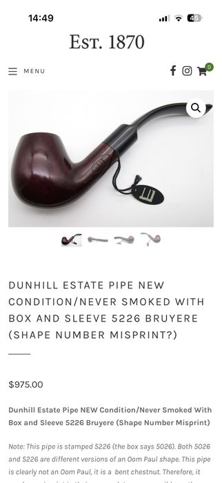 Pipă de colectie