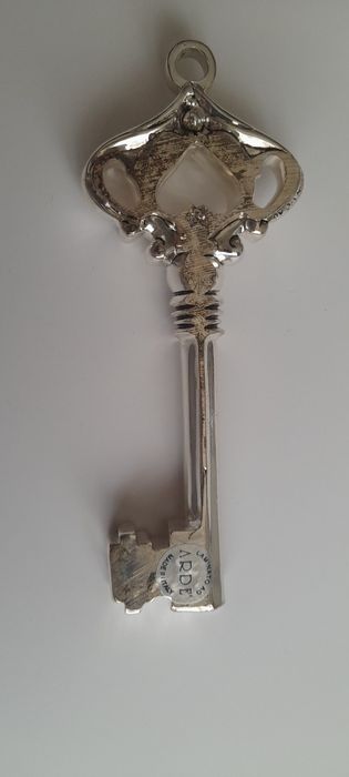 Cheie Decorativa din Argint Laminat/Arde/13 cm/ Made In Italy