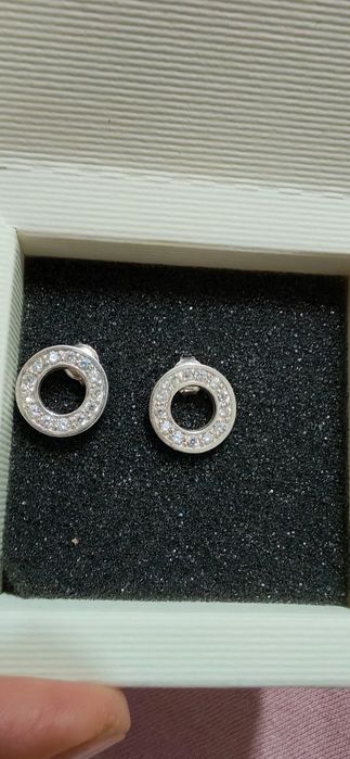 Сребърни   обеци