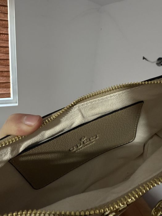 Geanta Gucci crem