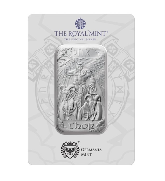 Moneda Lingou argint 1oz Odin/Thor pur 999% 31.103/gr