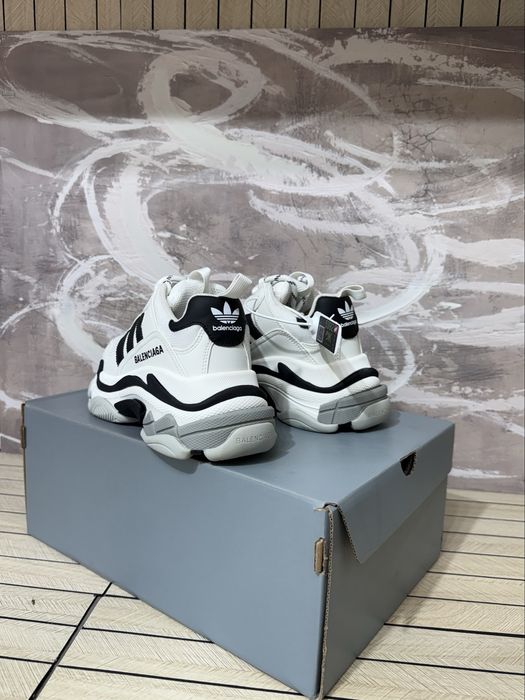 Balenciaga Triple S x Adidas Black White