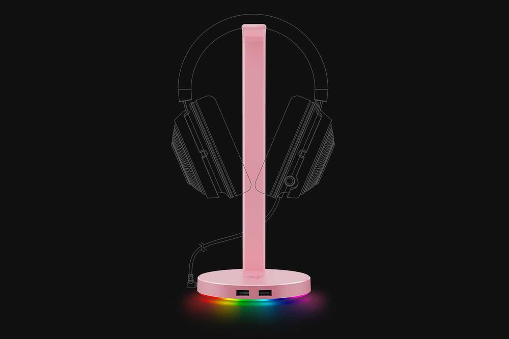 Подставка для гарнитуры Razer Base Station V2 Chroma, Quartz