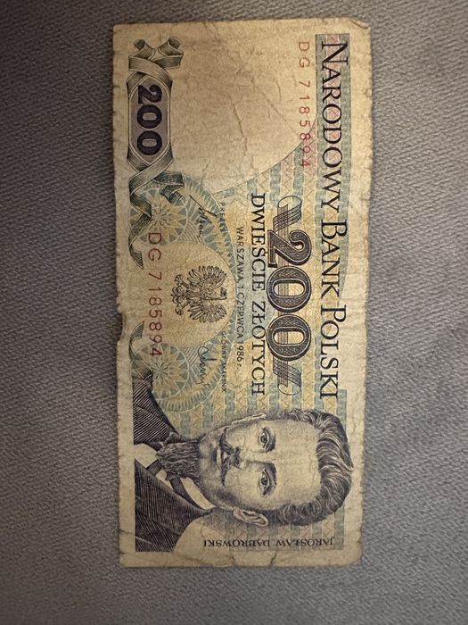 Vand bancnota poloneza 200 dwiescie zlotych
