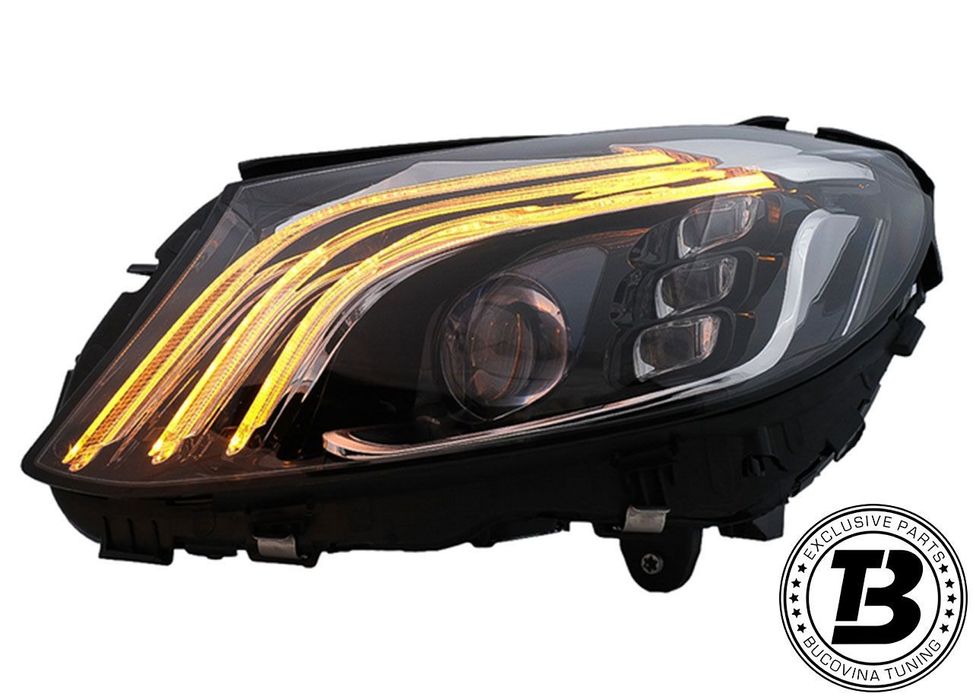 Faruri Full LED compatibile Mercedes C Class W205 S205 MBH Design