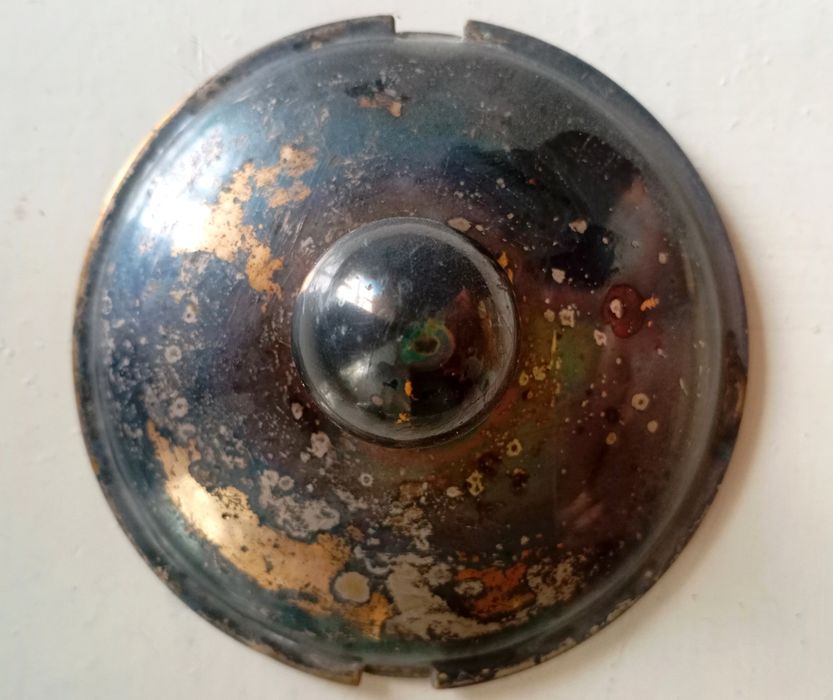 Графин хрустальный с металлом, антикварный