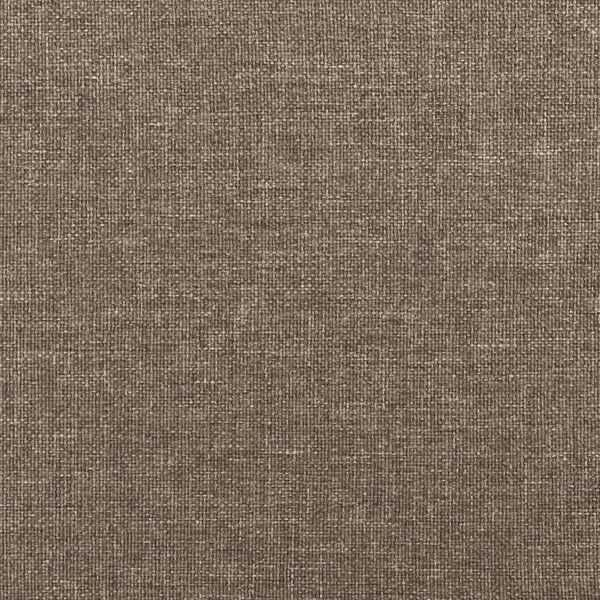 Cadru de pat fără saltea, material textil gri taupe, 140x190 cm VidaXL