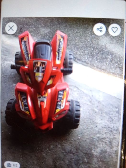 ATV electric roșu în stare nouă pentru copii