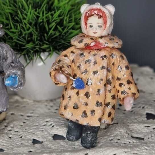 Ватные елочные игрушки