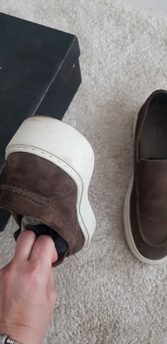 Mocasini Massimo Dutti piele intoarsa
