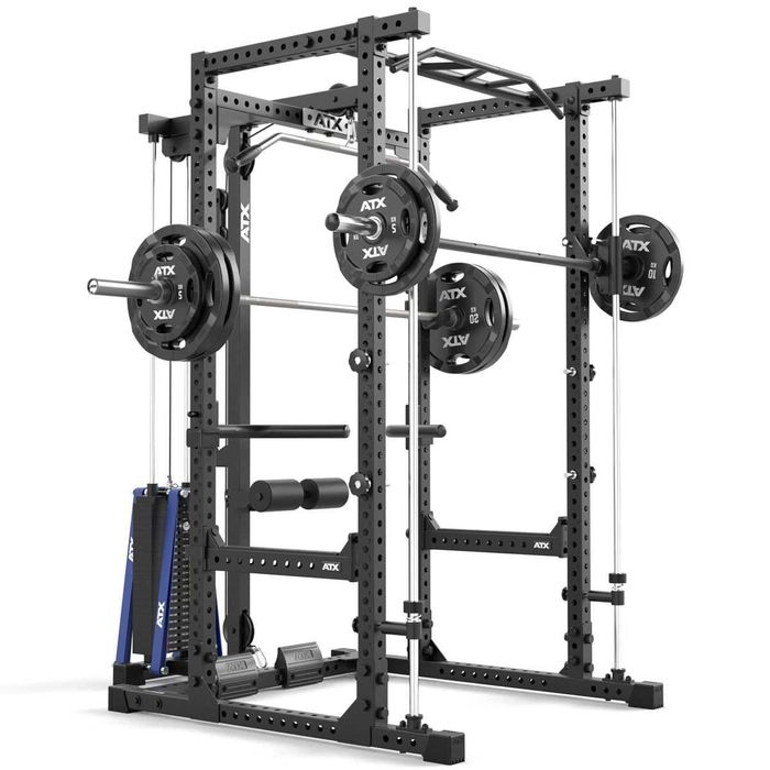 Смит Машина / Вграден Скрипец 115 кг / Стойка Power Rack / Фитнес Уред