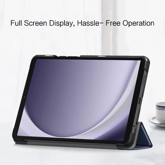 Samsung Galaxy Tab A11+ A11 A9+ A9 A8 / Кожен смарт калъф за таблет