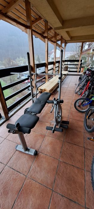 Masa de fitnes+Aparat combinat de impins greutati,abdomen,etc