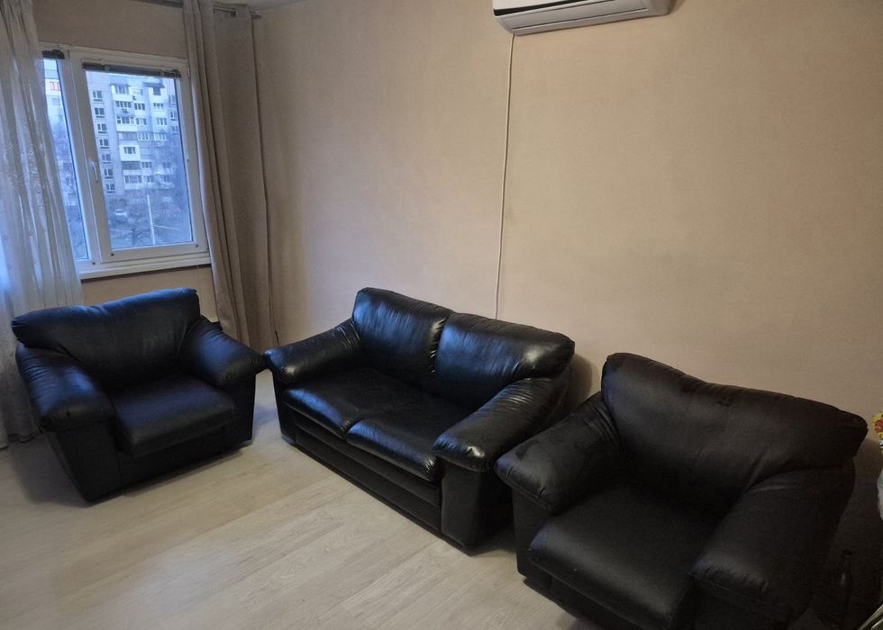 Холна гарнитура от 3 части - кожа