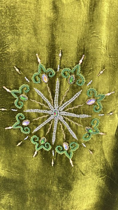 Кажекей ұзын айна тылқы астарымен