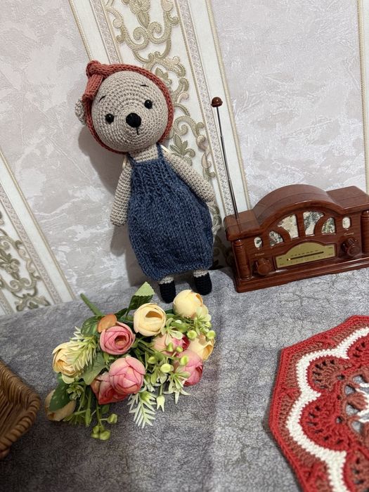 Вязаные игрушки из гипоаллергенный пряжи