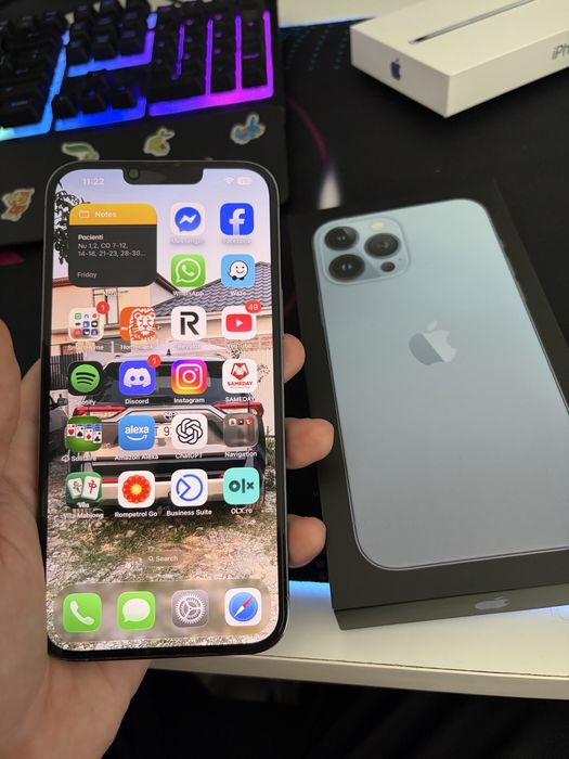 iPhone 13 Pro Max Sierra Blue Neverlocked 128 (BONUS CADOU)