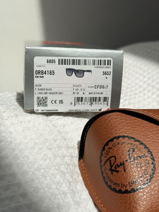 Ochelari de soare Ray-Ban Justin Classic RB4165 polarizați