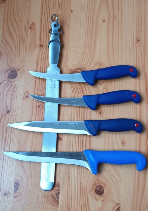 Set 4 Cutite Macelarie + Masat Profesional Germany