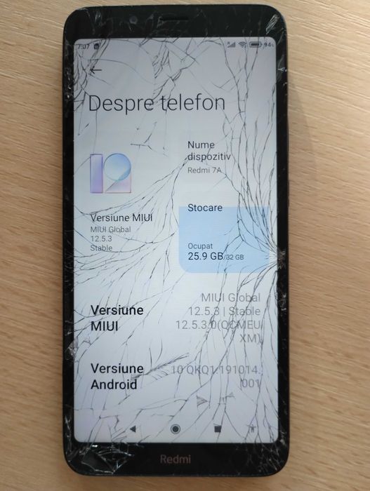 Redmi 7A  funcțional, pt piese , preț negociabil.