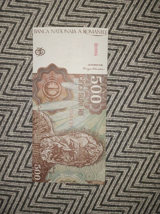 Bancnote de 1000 de lei și 500 de lei - an 1991