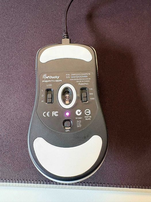 Mouse gaming Ducky Feather Black & White
