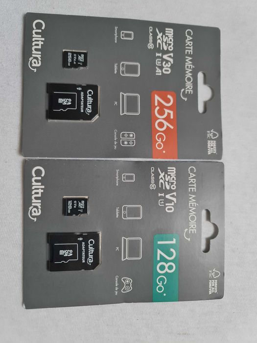 MicroSDXC 256 si 128 Gb,sigilate