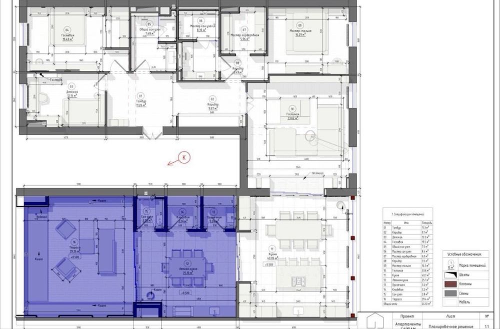 Пентхаус 241м² ЖК Sayram Avenue | 10 этаж, Буз Базар, Метро БИЙ