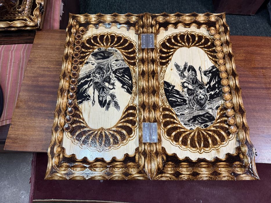 Нарды-шахматы ручной работы