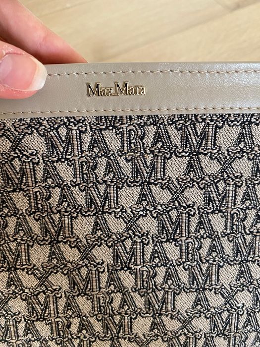 Plic Max Mara din piele si textil, nou