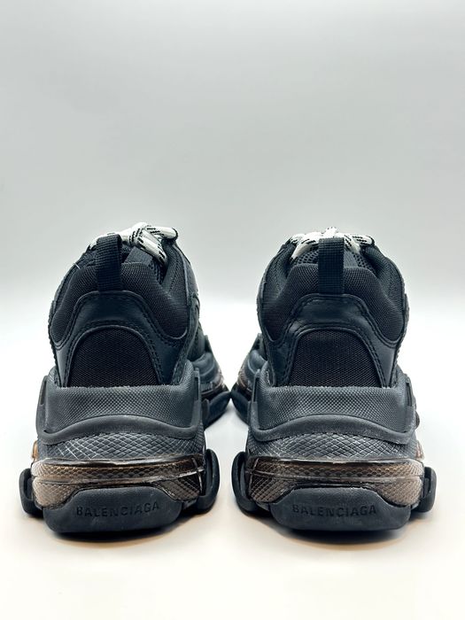 Balenciaga Triple S Black Clear Sole Man Sneakers