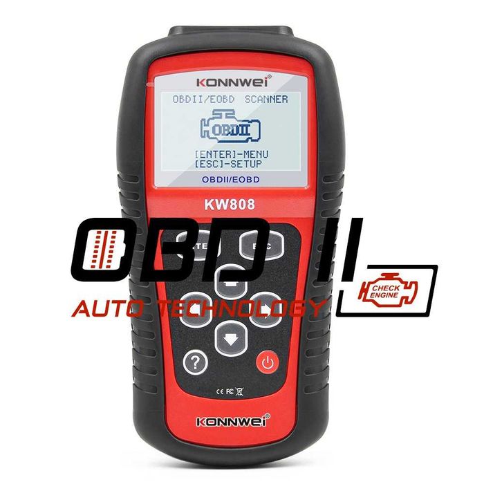 Konnwei KW808 OBD2 Diagnostic Автодиагностика Безпл. доставка Гаранция