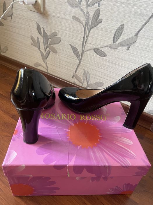 Туфли кожаные лаковые