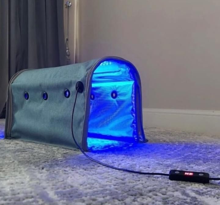 LED синий световой короб