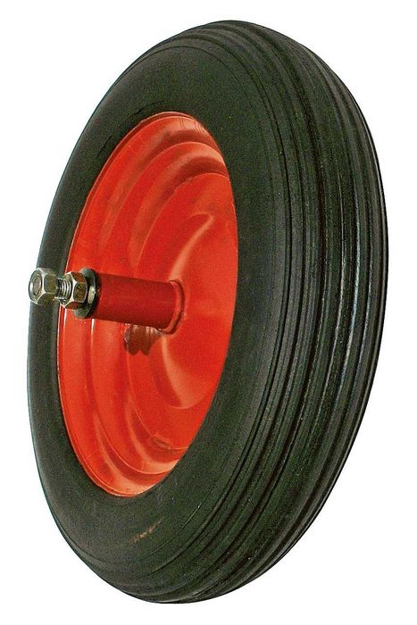 Roaba metalica 70 litri cu roata pneumatica