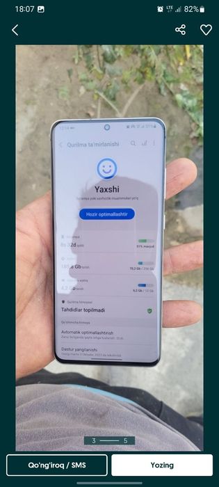 S 20 ultra 5G garantiya bor