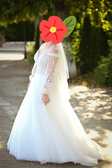 Rochie de mireasa alba superba / rochii pentru mireasa