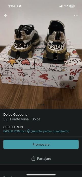 Snikers Dolce Gabbana originali made in Italia