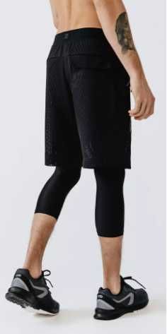 Шорты 2 в 1 для бега RUN DRY+ Breath Kalenji, размер XL(RU52-54)