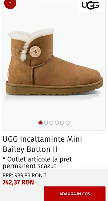 Ghete UGG Button dama